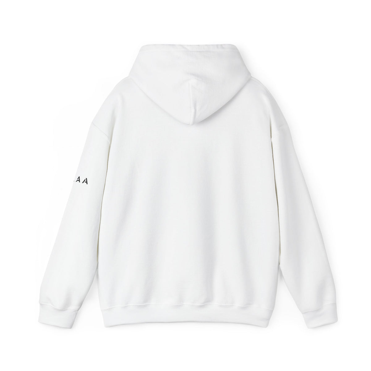 Minimal Cross Hoodie — Small Chest Christian Cross Pullover
