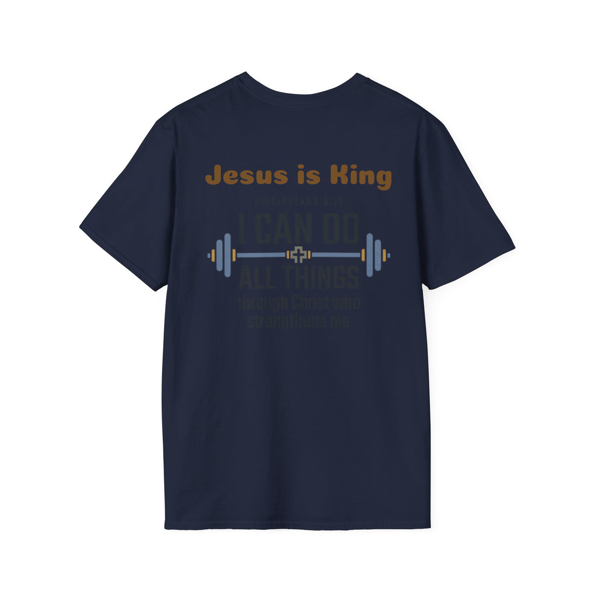 Unisex Cross T-Shirt - Philippians 4:13 - Lifting T-Shirt