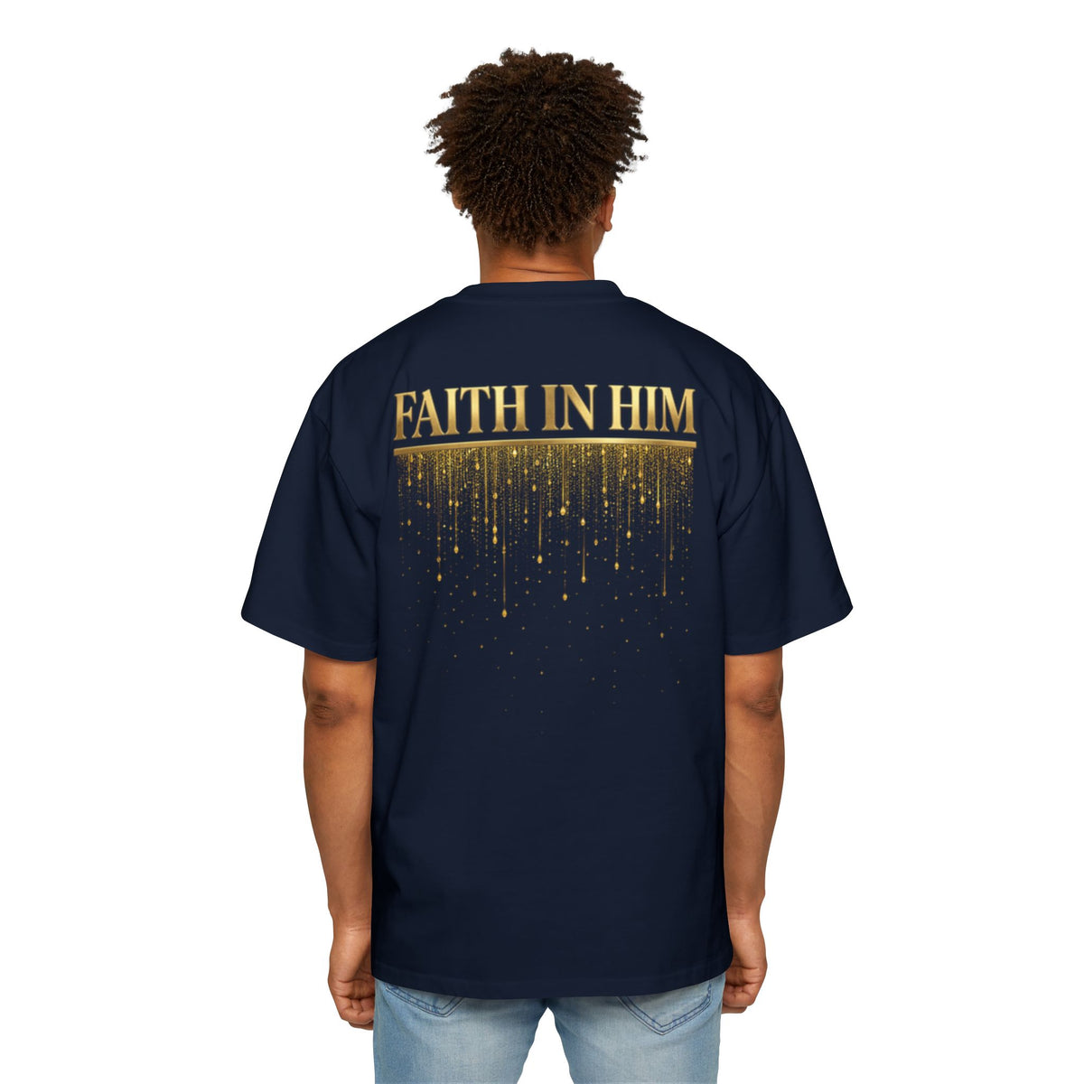 FAITH IN HIM Pump Cover - Oversized Tee