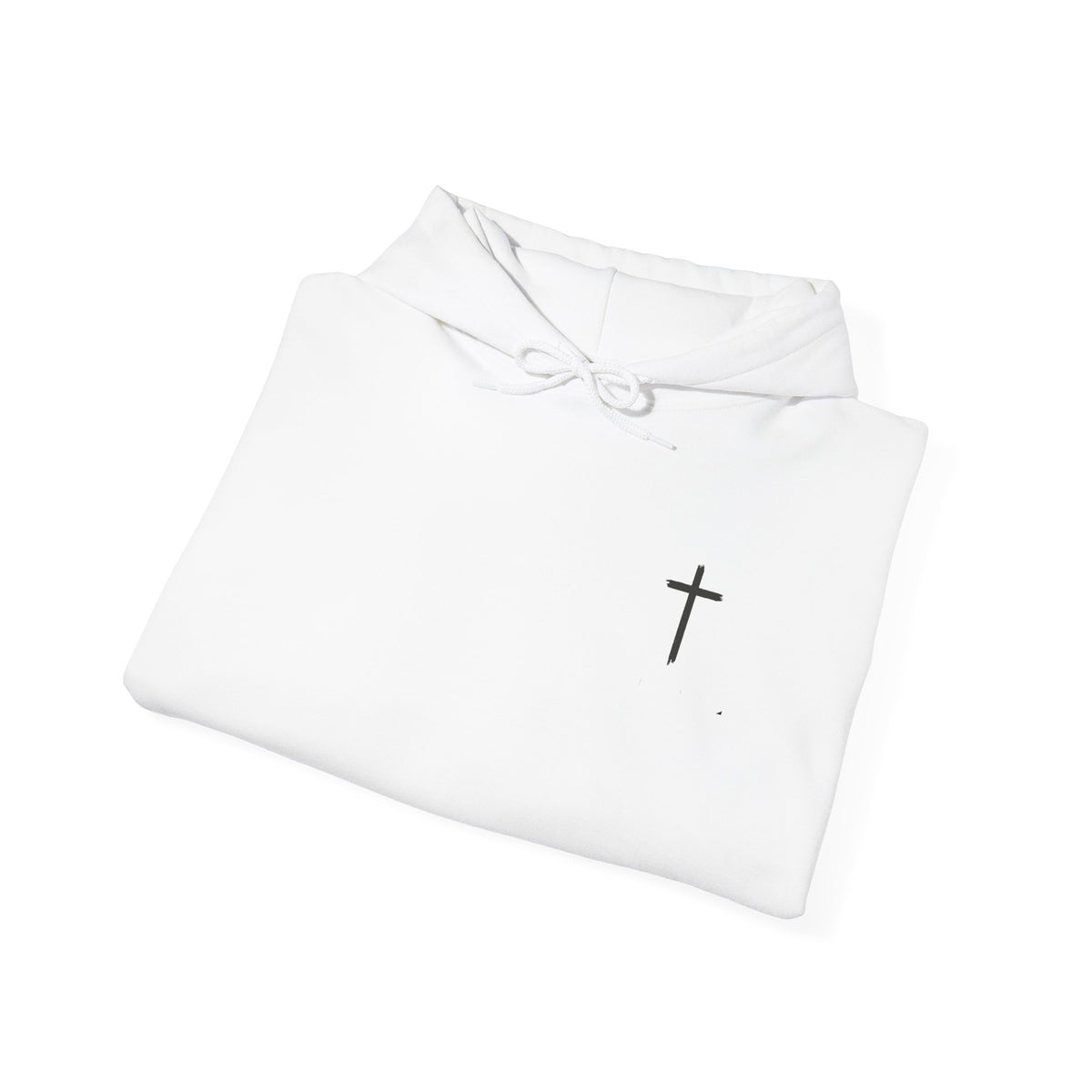 Built By Faith Hoodie — Christian Fitness Cross Pullover