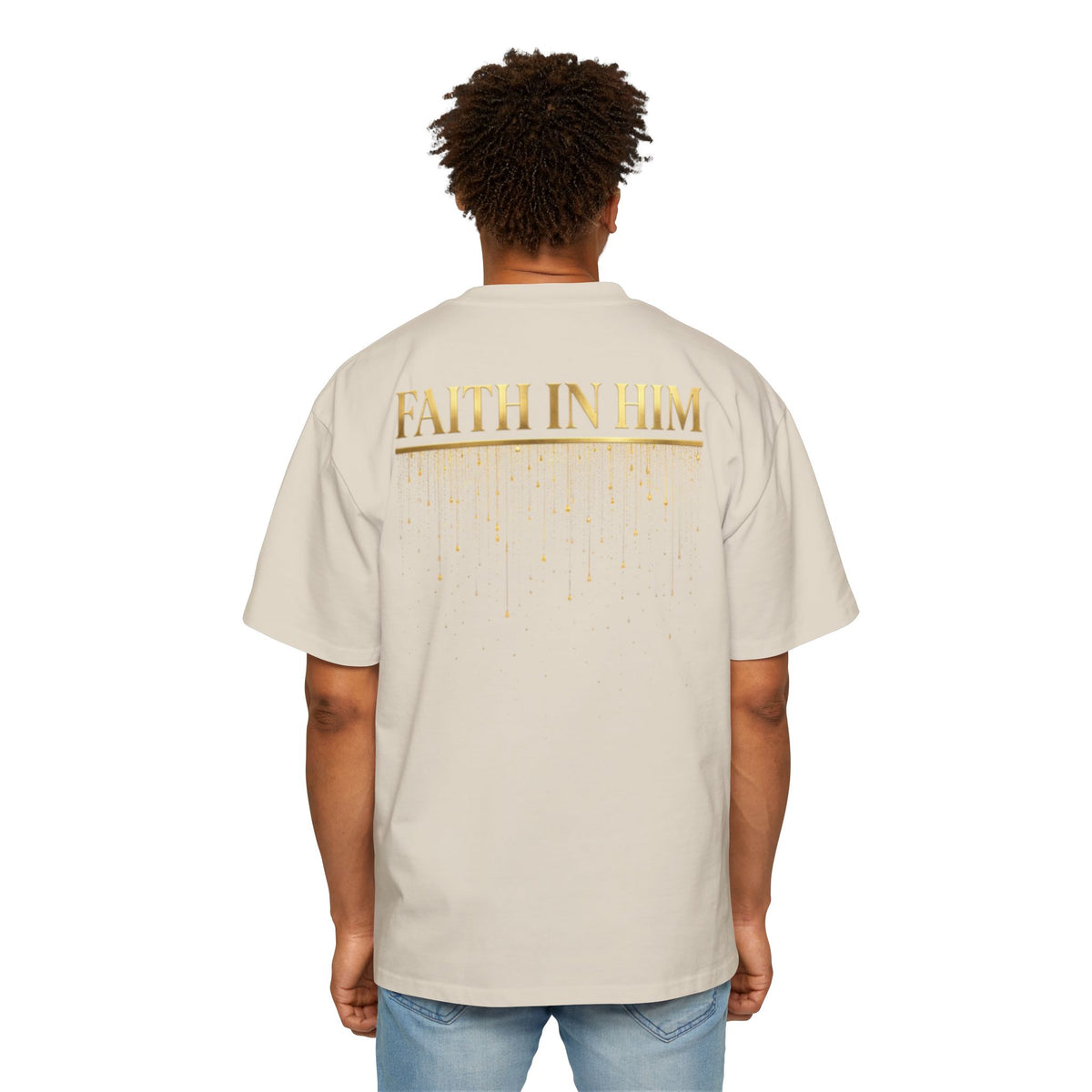 FAITH IN HIM - REDEEMER - Pump Cover - Oversized Tee