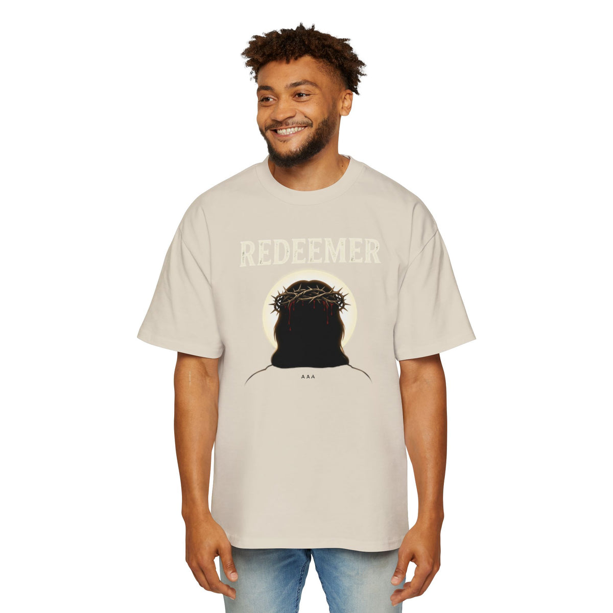 FAITH IN HIM - REDEEMER - Pump Cover - Oversized Tee