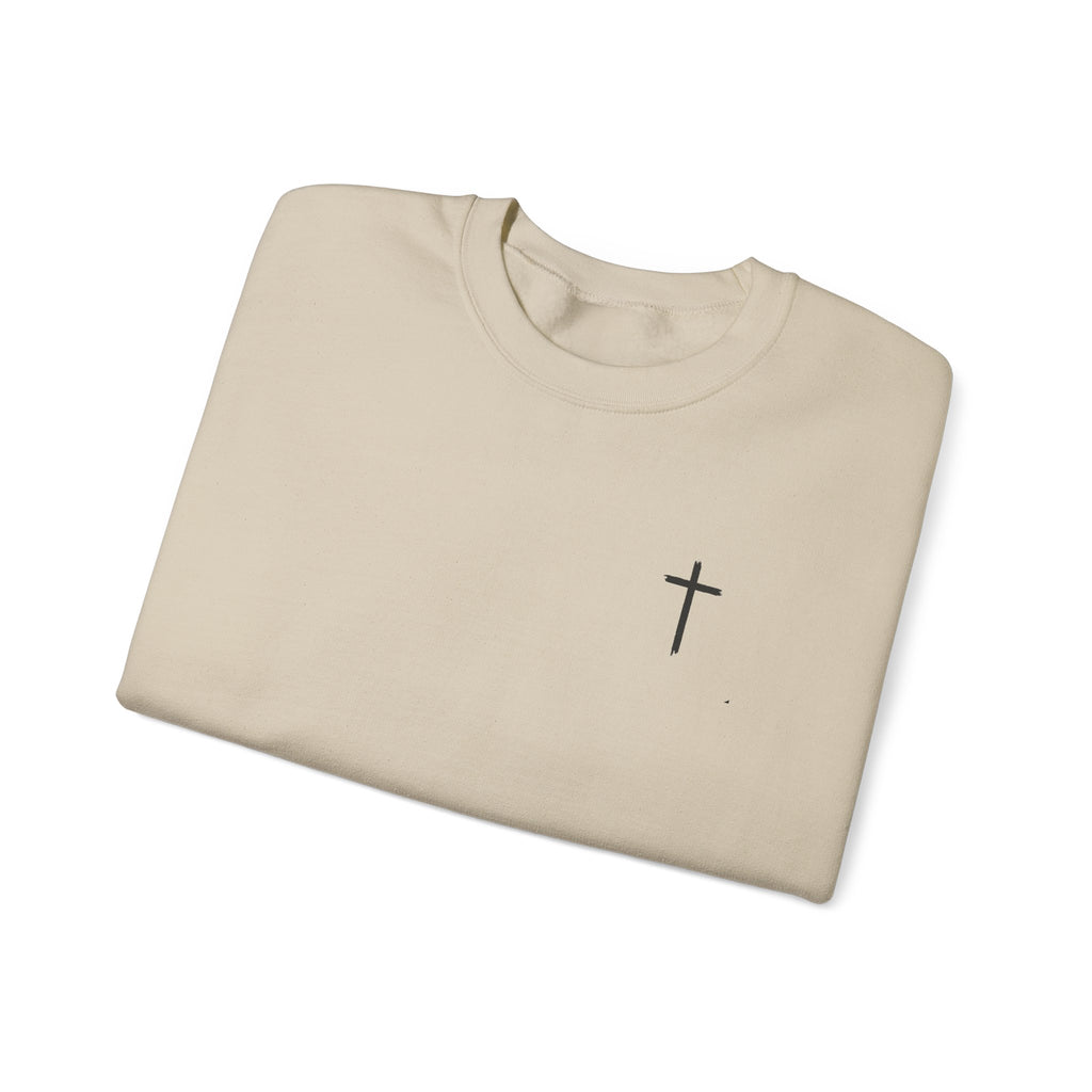Minimalist Cross Crewneck Sweatshirt – AAA Chest Logo