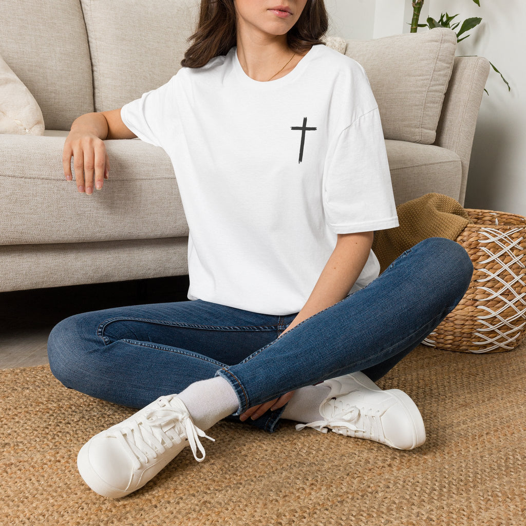 Unisex Cross T-Shirt - Philippians 4:13 - Lifting T-Shirt
