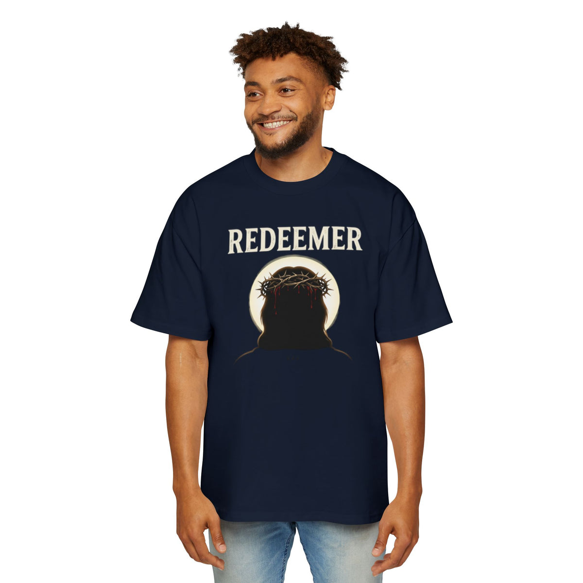 FAITH IN HIM - REDEEMER - Pump Cover - Oversized Tee