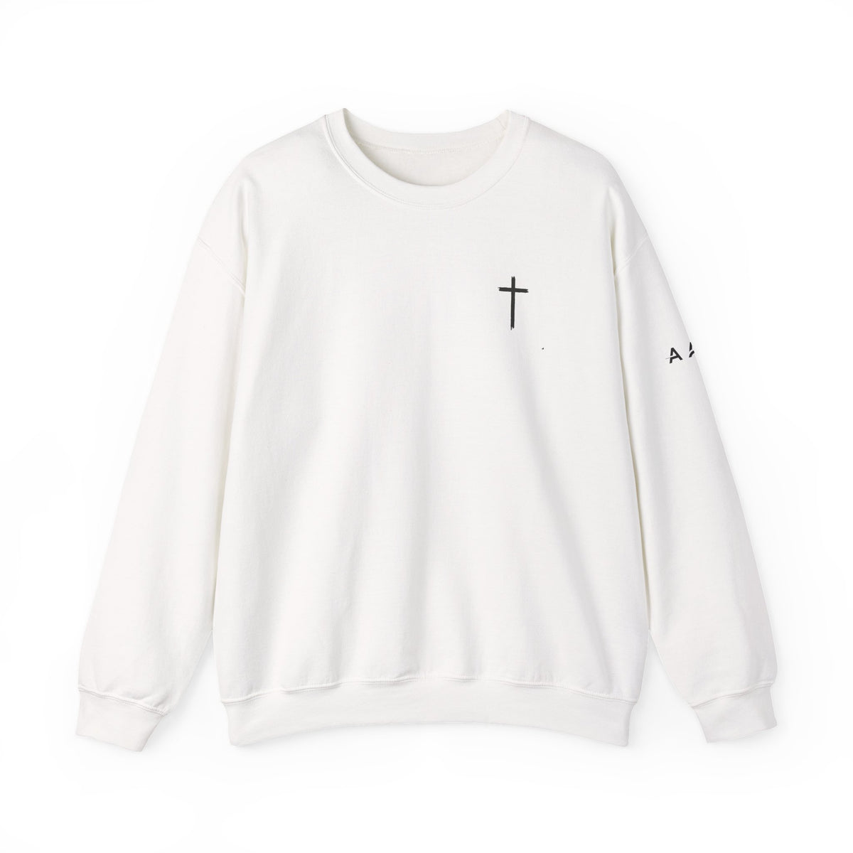 Minimalist Cross Crewneck Sweatshirt – AAA Chest Logo