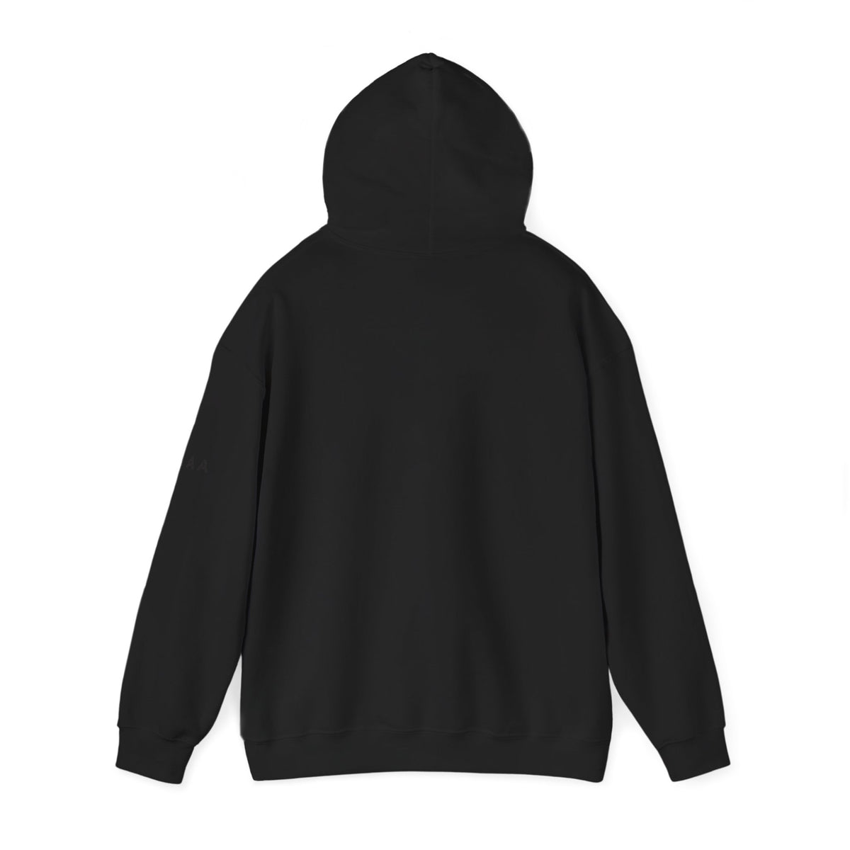 Minimal Cross Hoodie — Small Chest Christian Cross Pullover