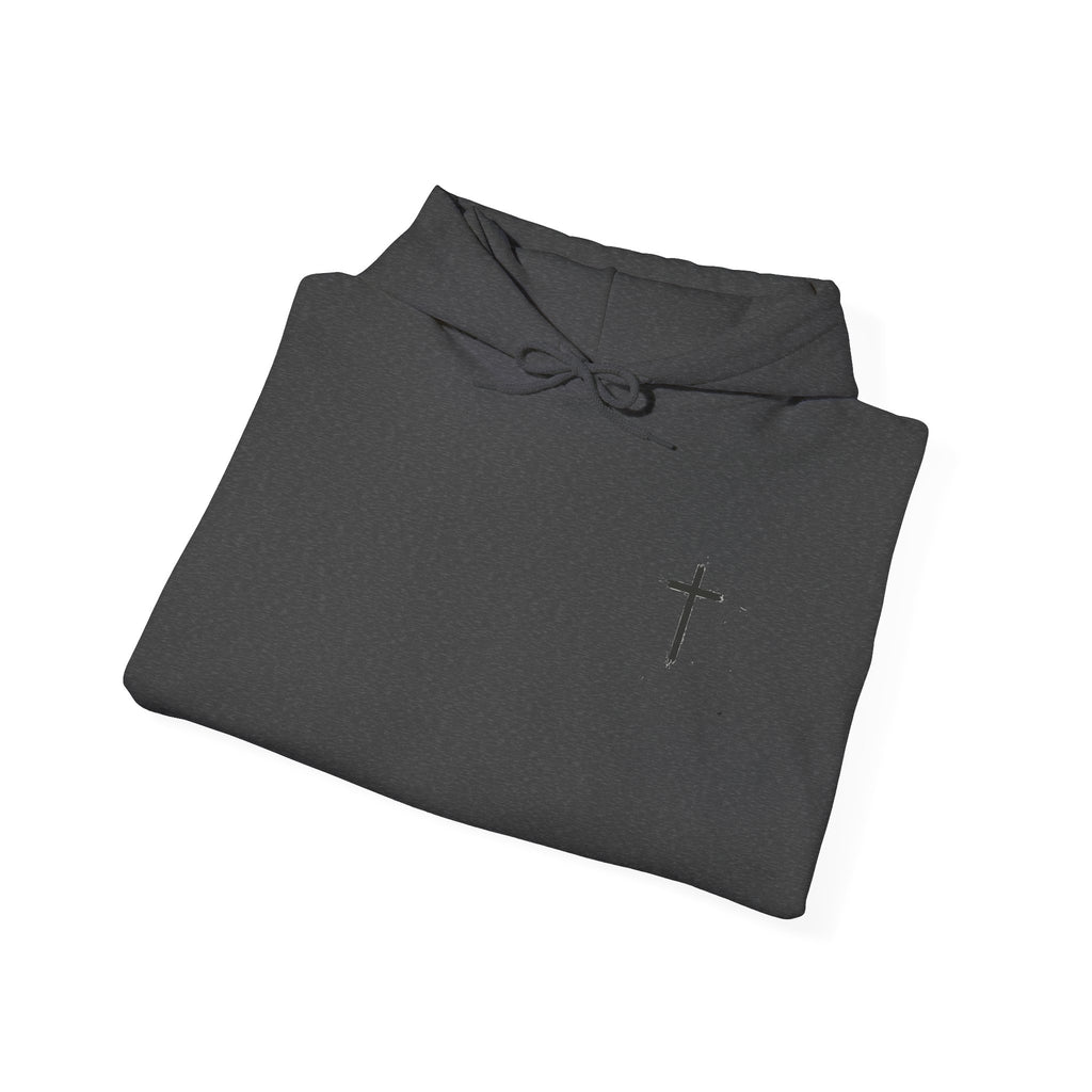 Built By Faith Hoodie — Christian Fitness Cross Pullover