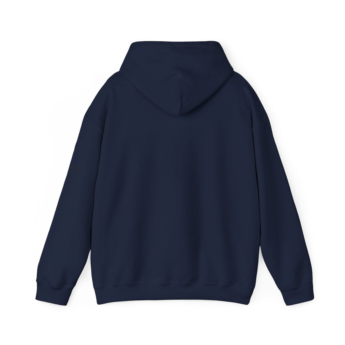 Minimal Cross Hoodie — Small Chest Christian Cross Pullover