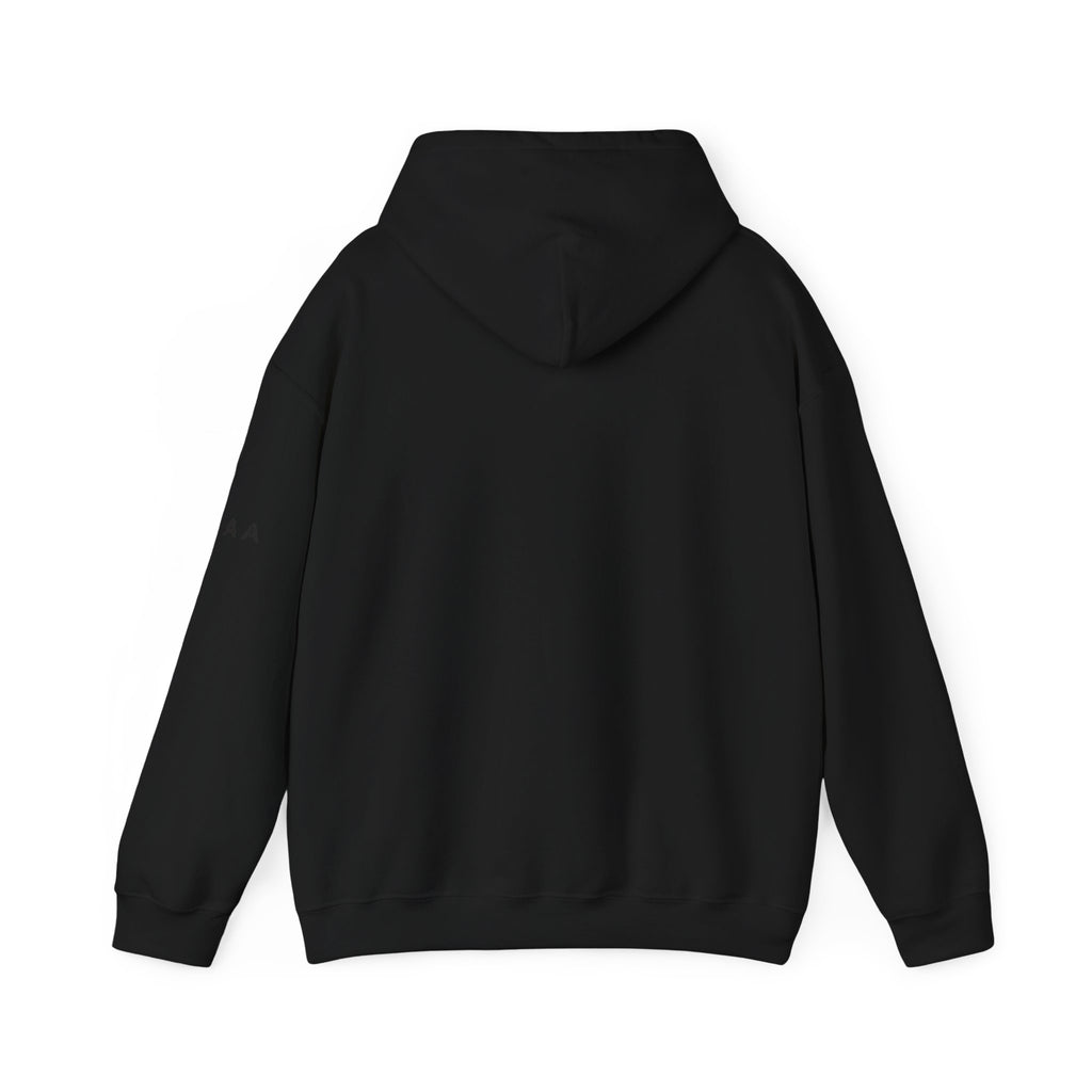 Minimal Cross Hoodie — Small Chest Christian Cross Pullover