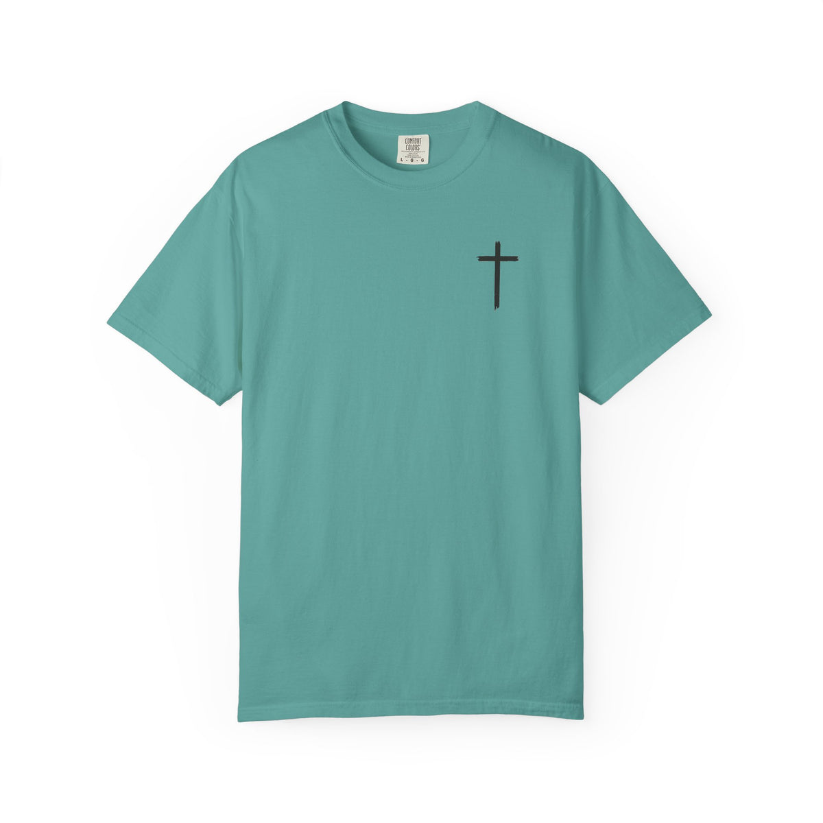 Built by Faith T-Shirt — Christian Cross Gym Tee