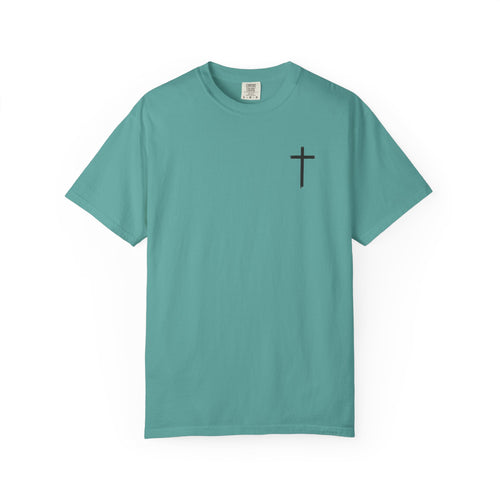 Built by Faith T-Shirt — Christian Cross Gym Tee