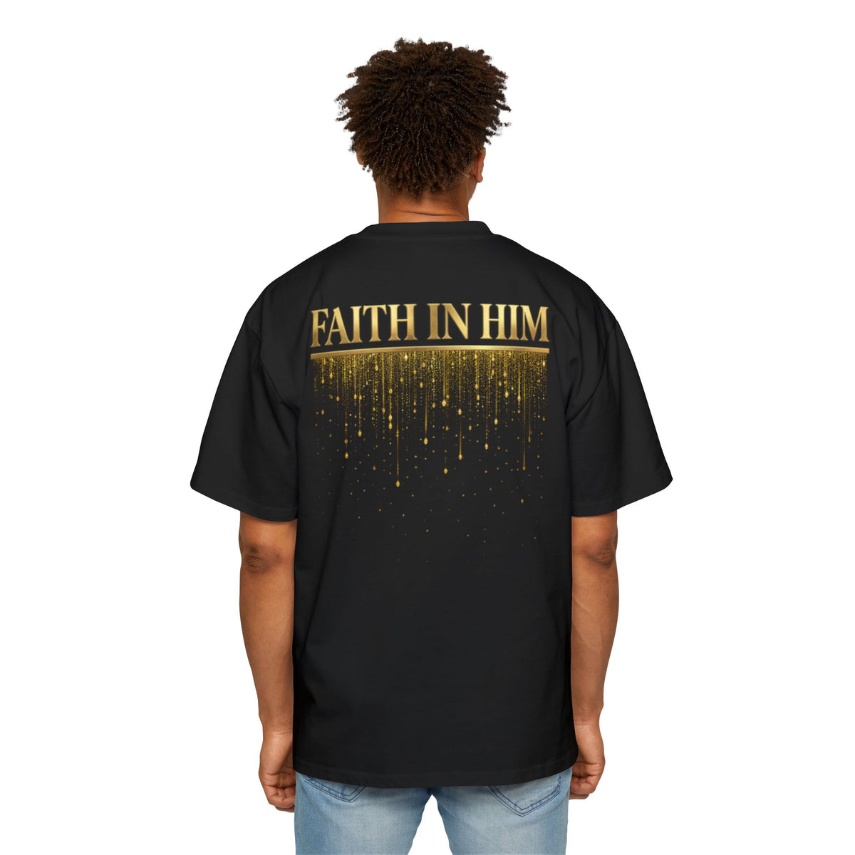 FAITH IN HIM Pump Cover - Oversized Tee