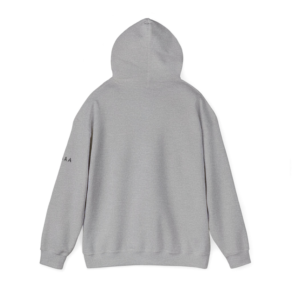 Minimal Cross Hoodie — Small Chest Christian Cross Pullover