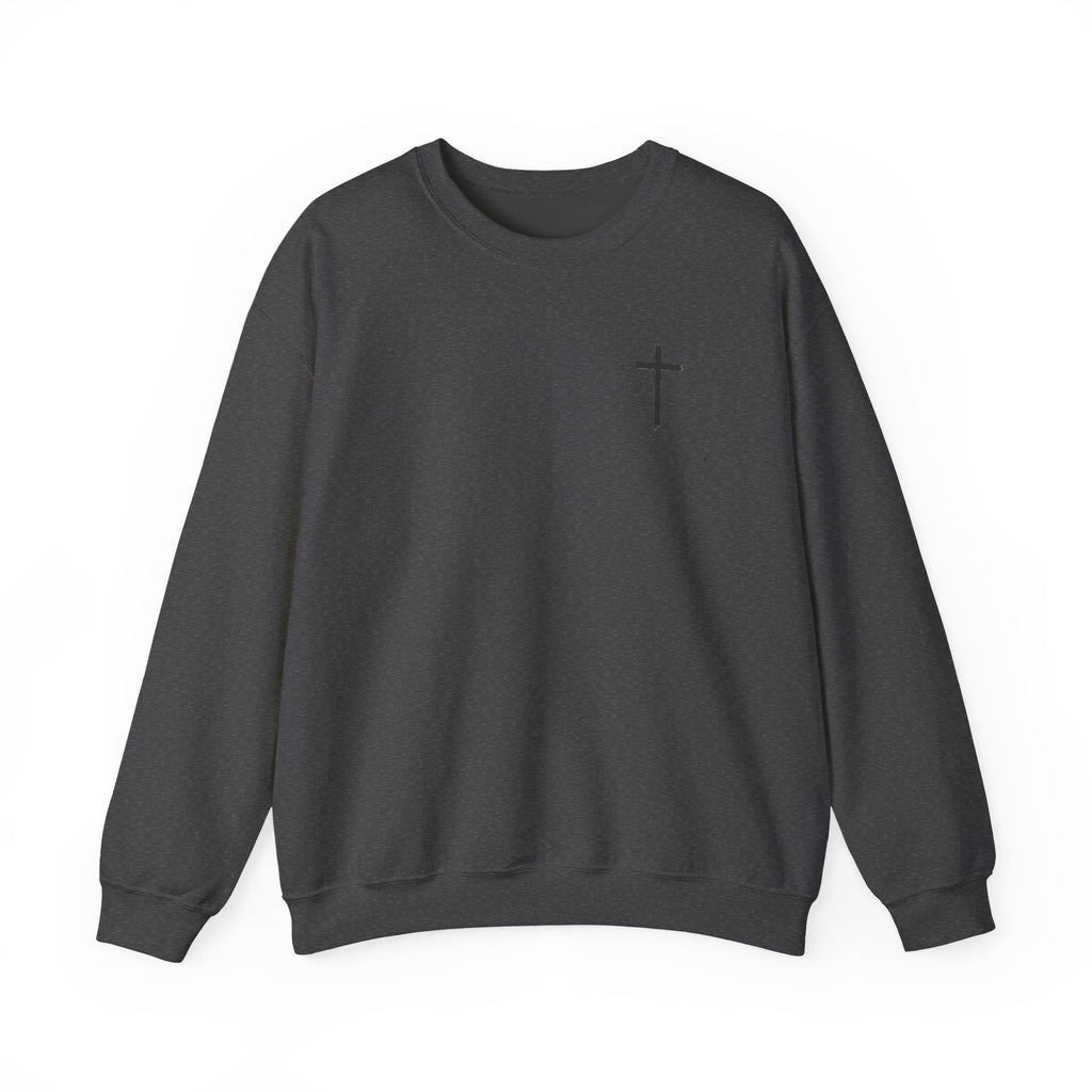 Christian Fitness Sweatshirt — “I Can Do All Things” Barbell Crewneck