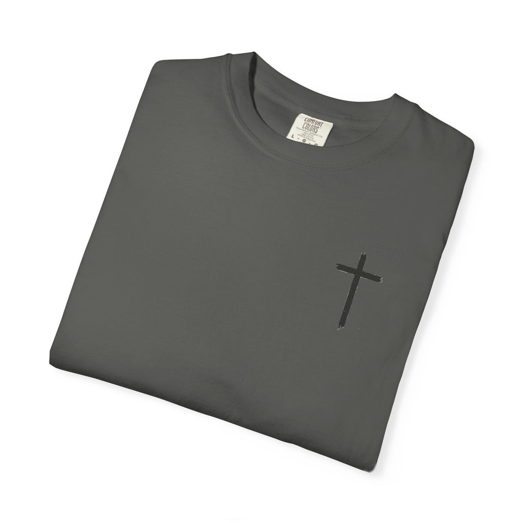 Built by Faith T-Shirt — Christian Cross Gym Tee