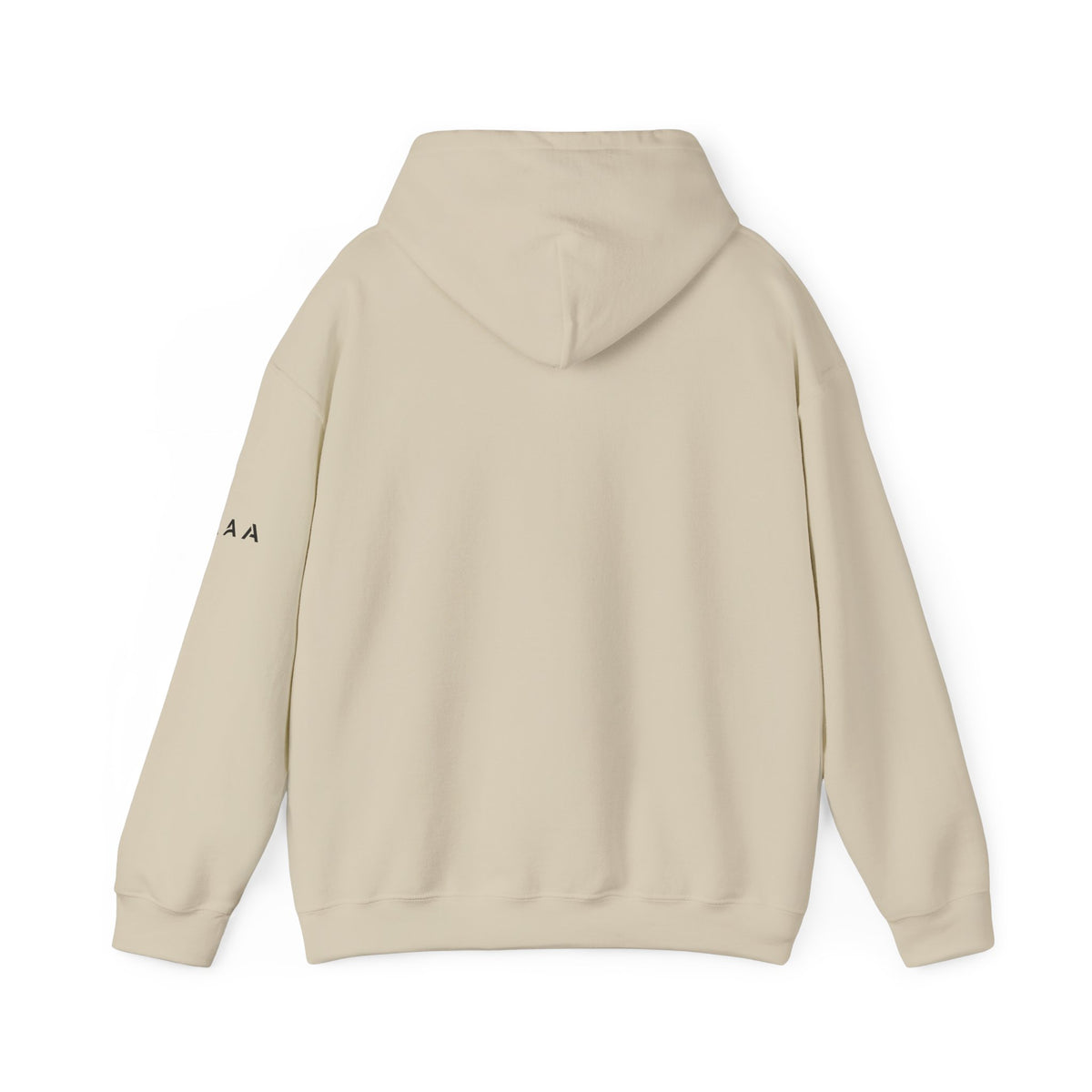Minimal Cross Hoodie — Small Chest Christian Cross Pullover