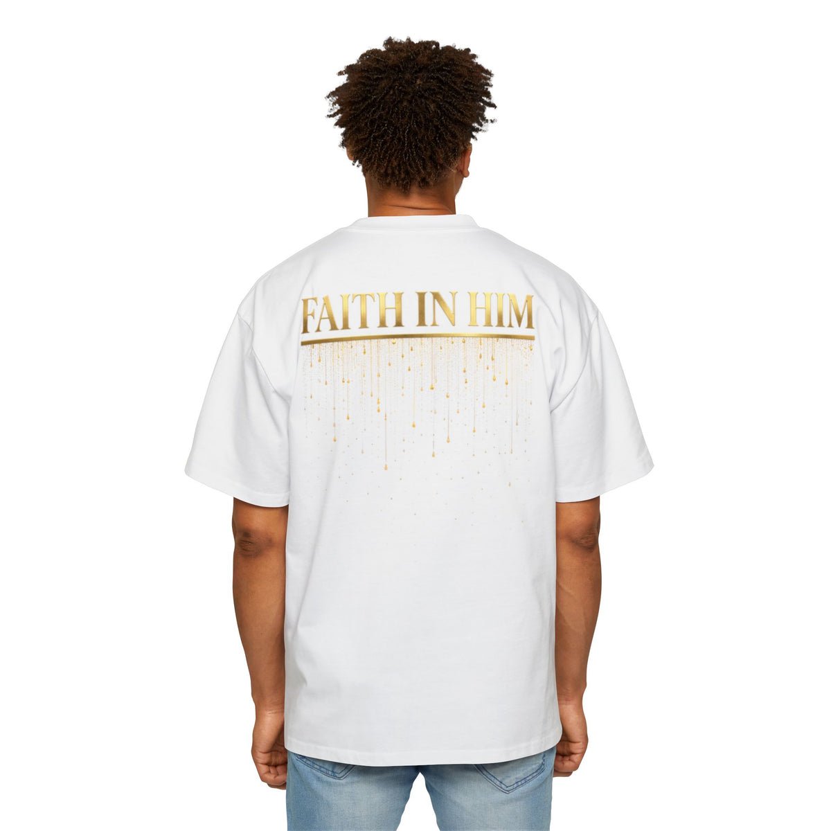 FAITH IN HIM - REDEEMER - Pump Cover - Oversized Tee