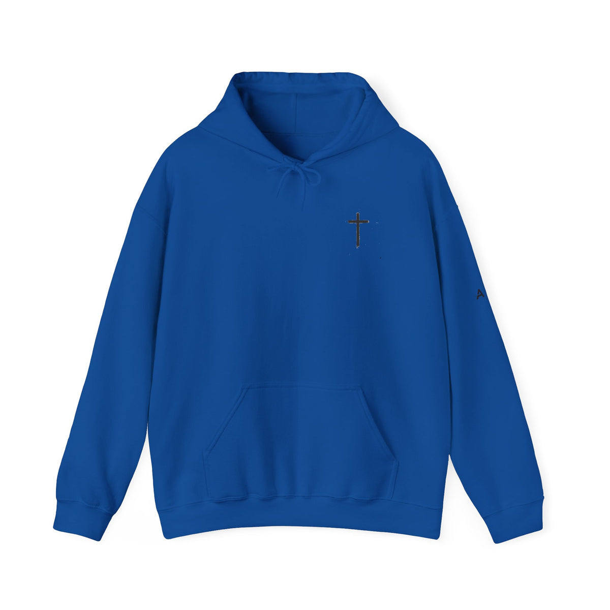 Built By Faith Hoodie — Christian Fitness Cross Pullover