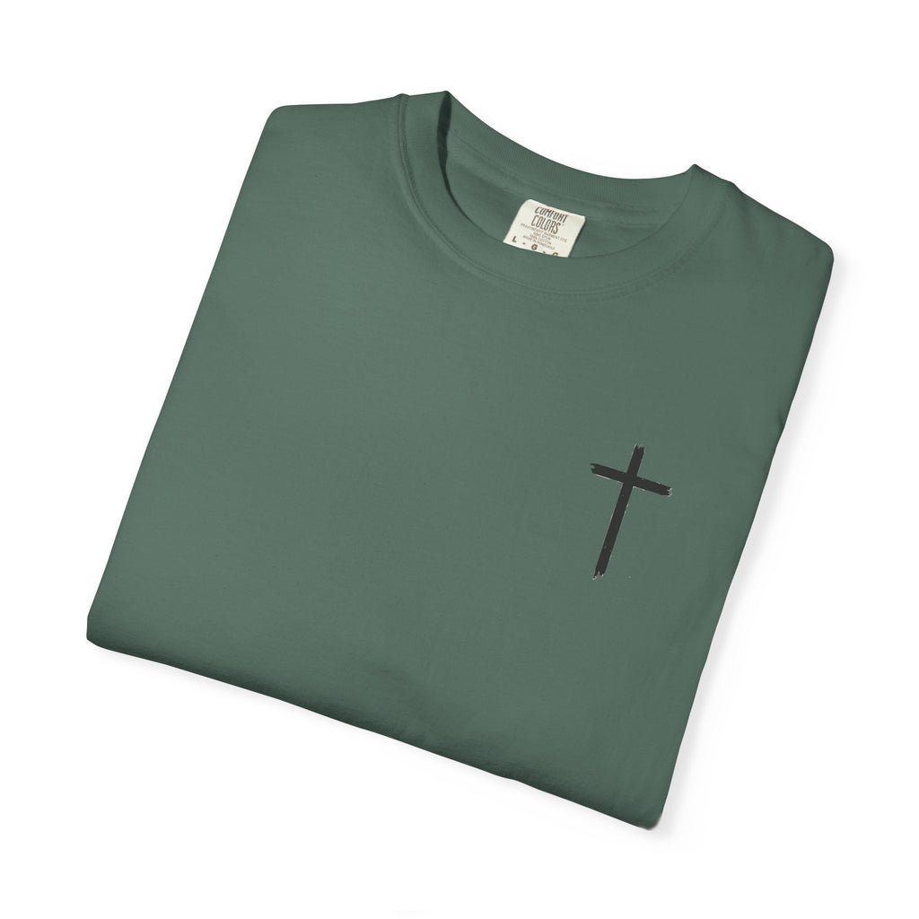 Built by Faith T-Shirt — Christian Cross Gym Tee