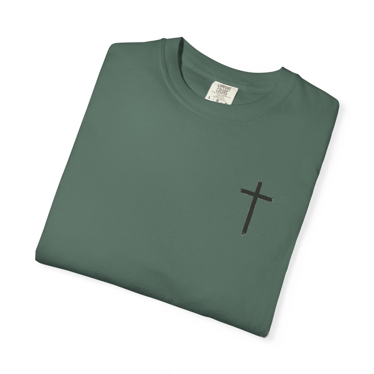 Built by Faith T-Shirt — Christian Cross Gym Tee