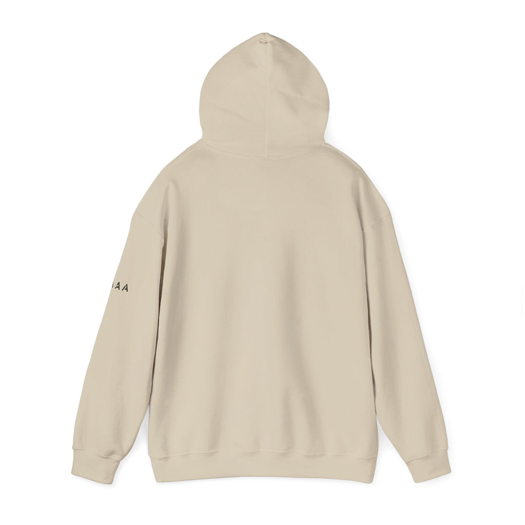 Minimal Cross Hoodie — Small Chest Christian Cross Pullover