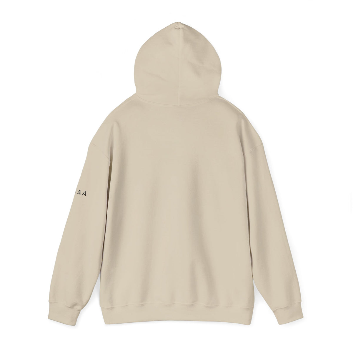Minimal Cross Hoodie — Small Chest Christian Cross Pullover