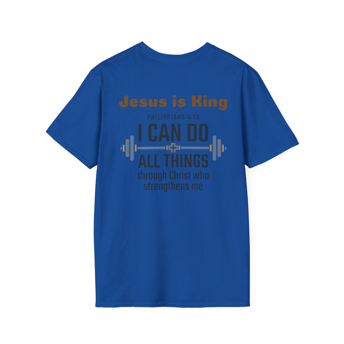 Unisex Cross T-Shirt - Philippians 4:13 - Lifting T-Shirt