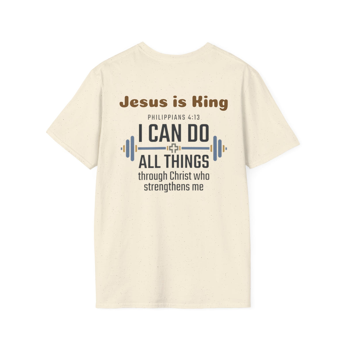 Unisex Cross T-Shirt - Philippians 4:13 - Lifting T-Shirt