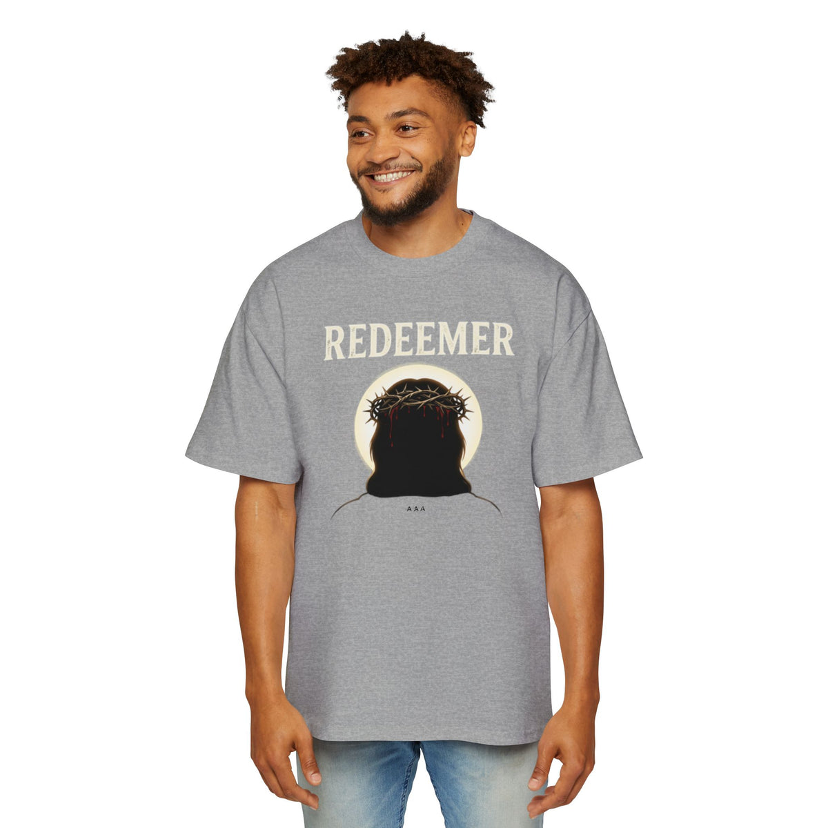 FAITH IN HIM - REDEEMER - Pump Cover - Oversized Tee