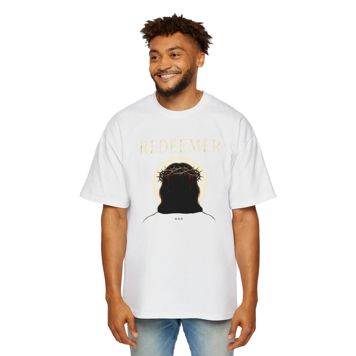 FAITH IN HIM - REDEEMER - Pump Cover - Oversized Tee