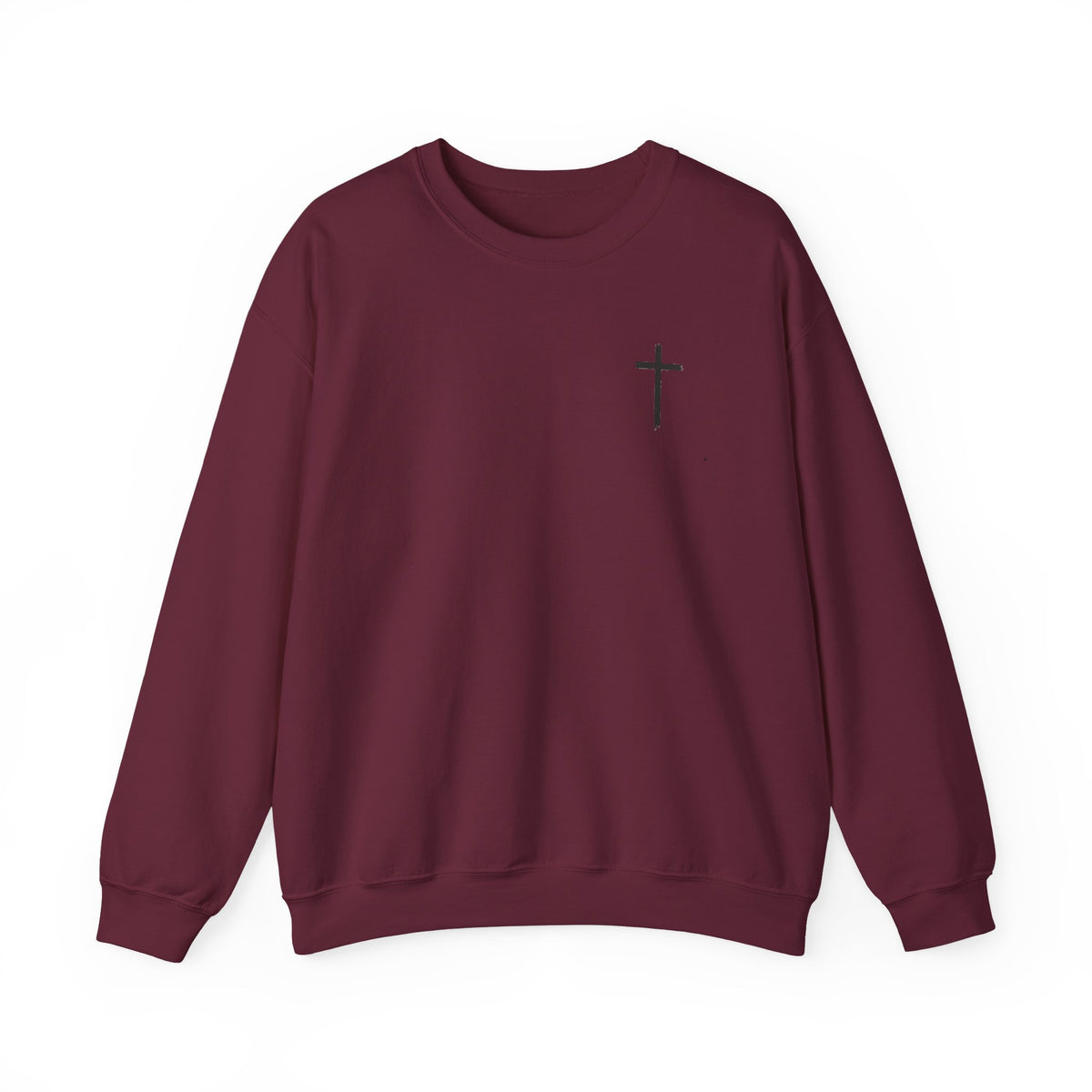 Christian Fitness Sweatshirt — “I Can Do All Things” Barbell Crewneck