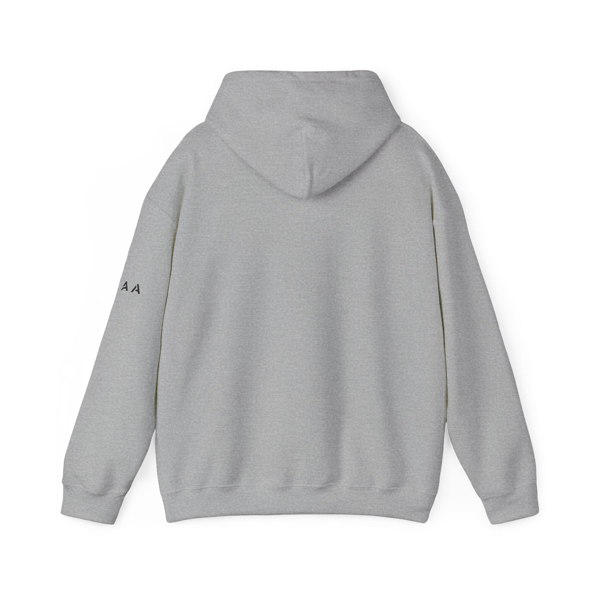 Minimal Cross Hoodie — Small Chest Christian Cross Pullover