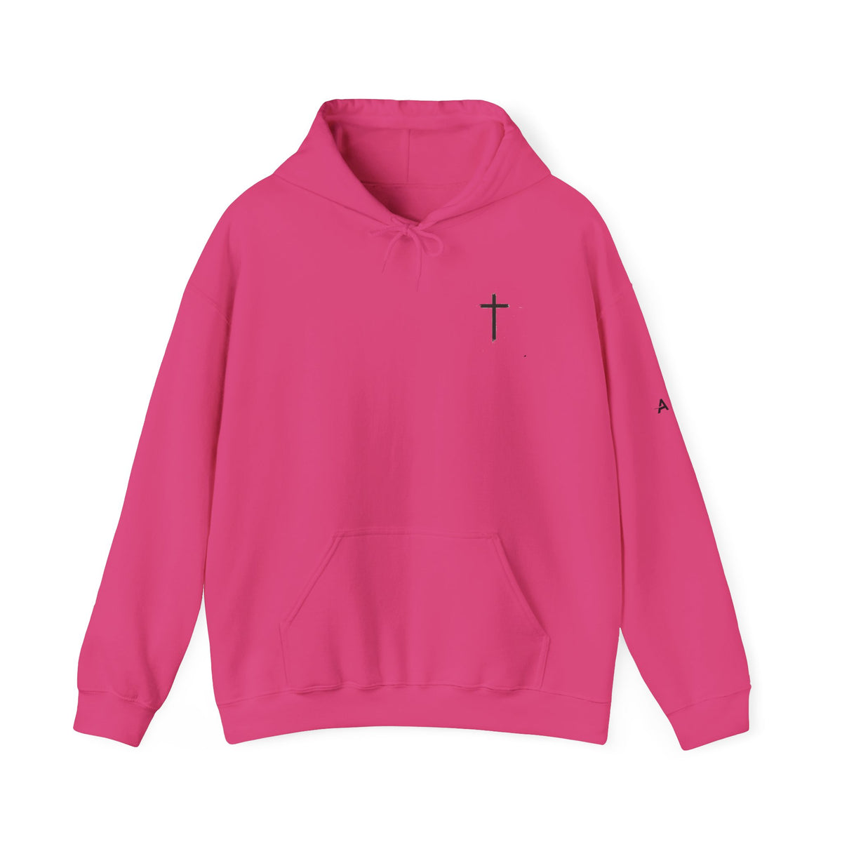 Built By Faith Hoodie — Christian Fitness Cross Pullover