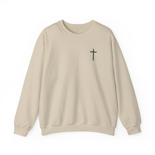 Christian Fitness Sweatshirt — “I Can Do All Things” Barbell Crewneck