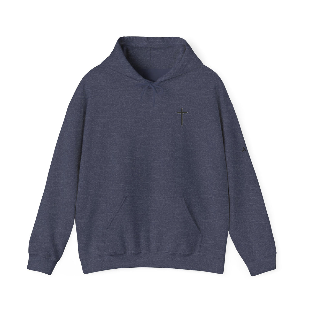 Built By Faith Hoodie — Christian Fitness Cross Pullover