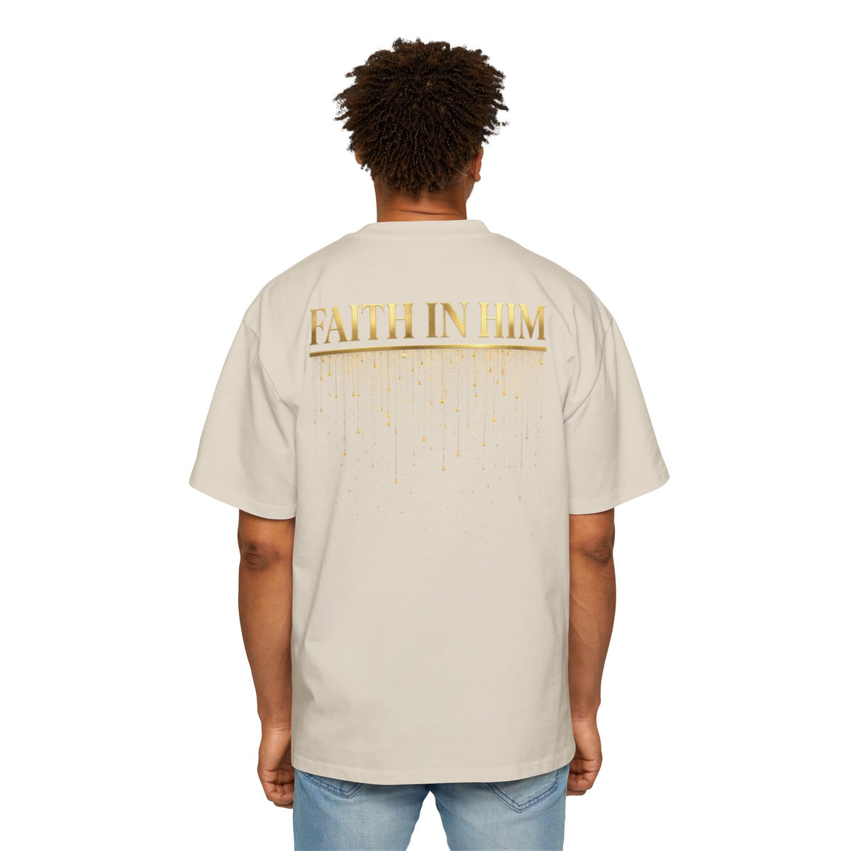 FAITH IN HIM Pump Cover - Oversized Tee