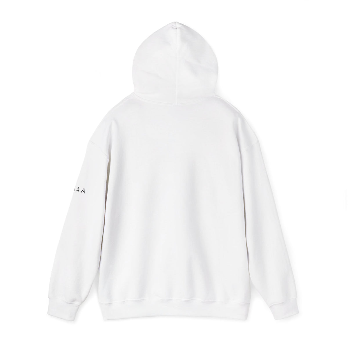 Minimal Cross Hoodie — Small Chest Christian Cross Pullover