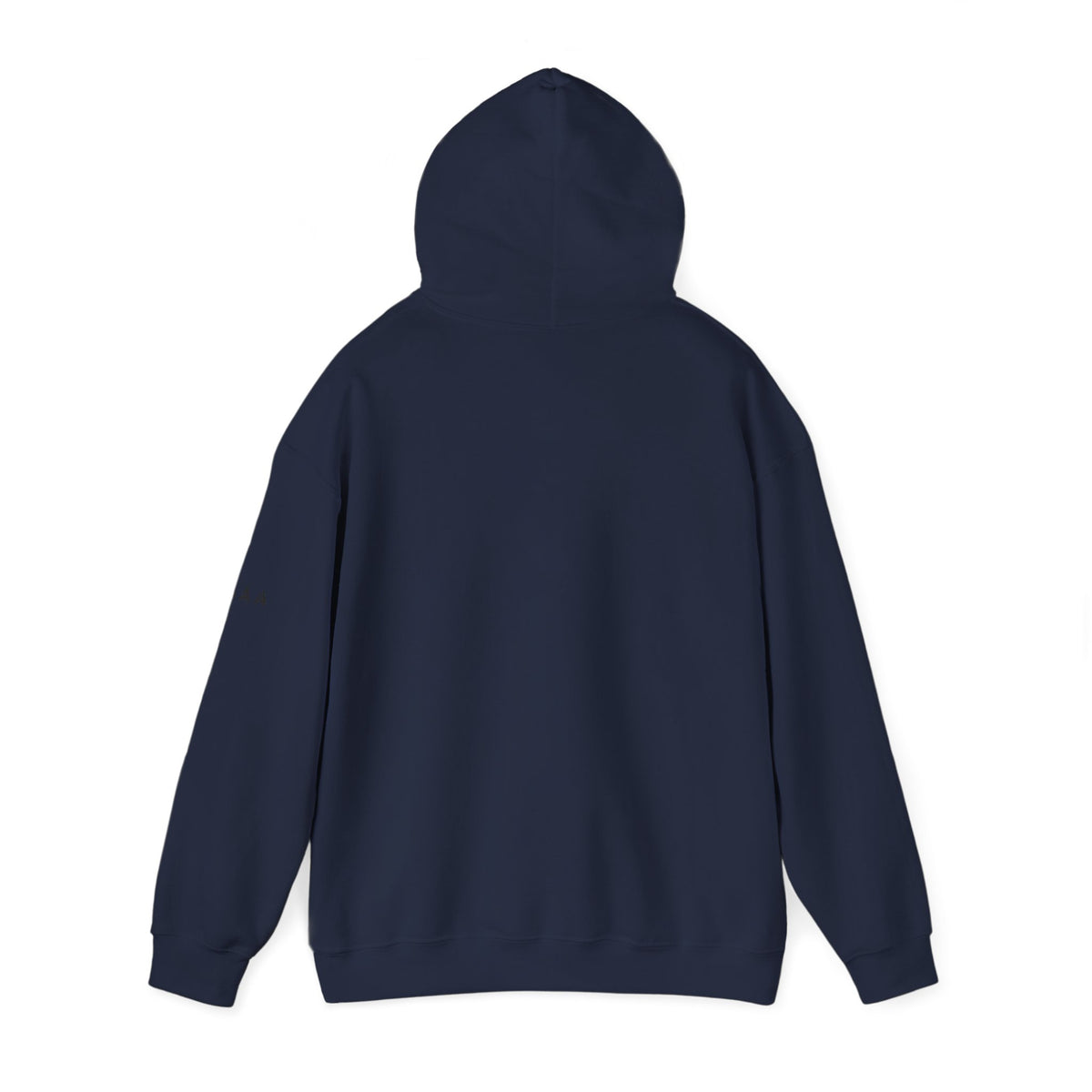 Minimal Cross Hoodie — Small Chest Christian Cross Pullover