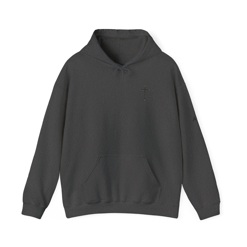 Built By Faith Hoodie — Christian Fitness Cross Pullover