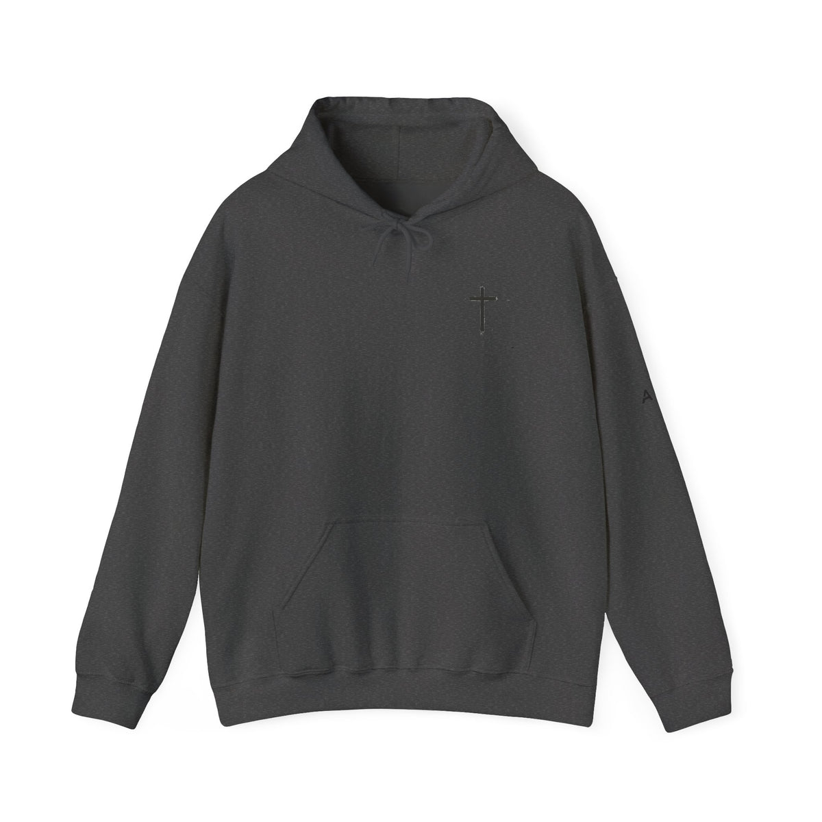 Built By Faith Hoodie — Christian Fitness Cross Pullover