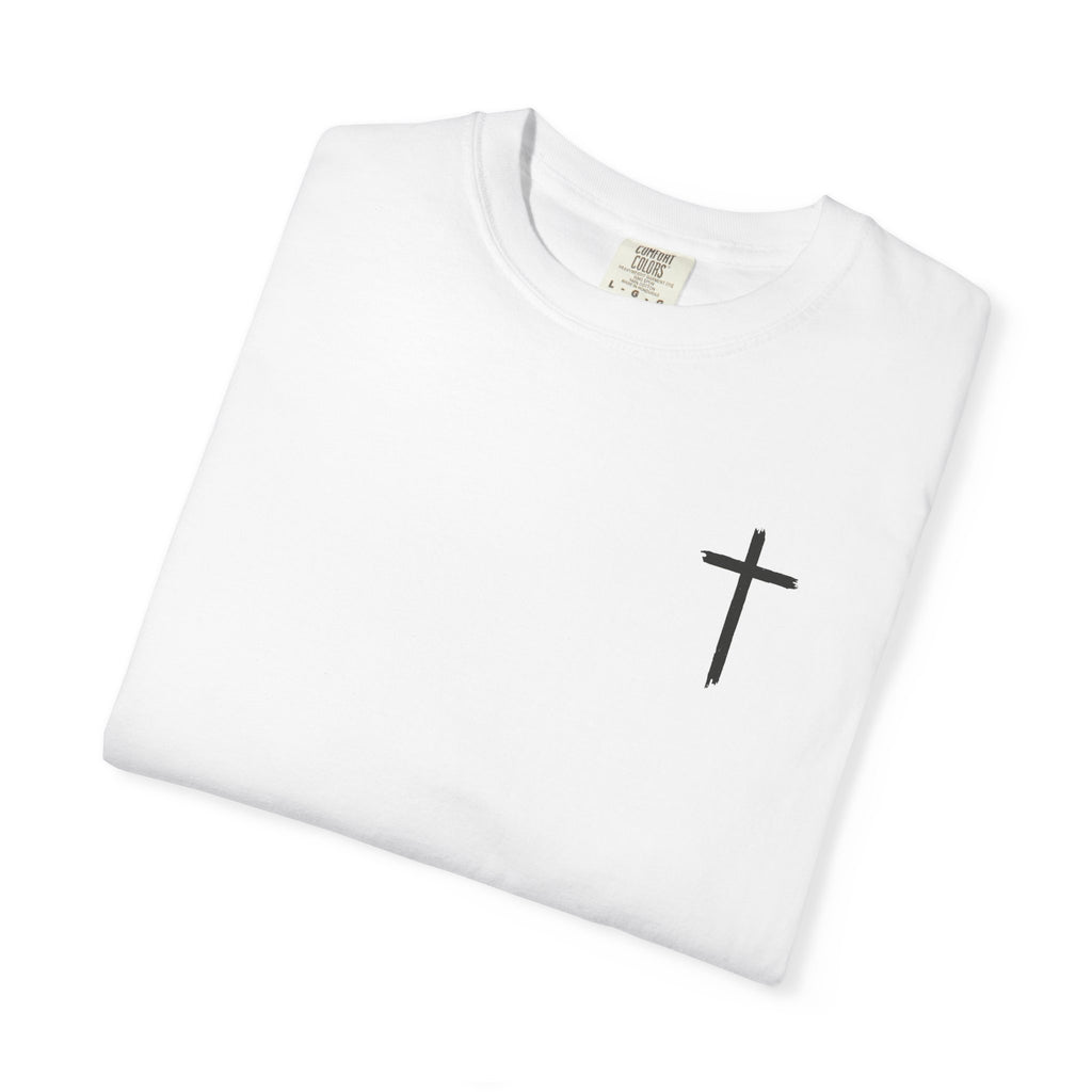 Built by Faith T-Shirt — Christian Cross Gym Tee