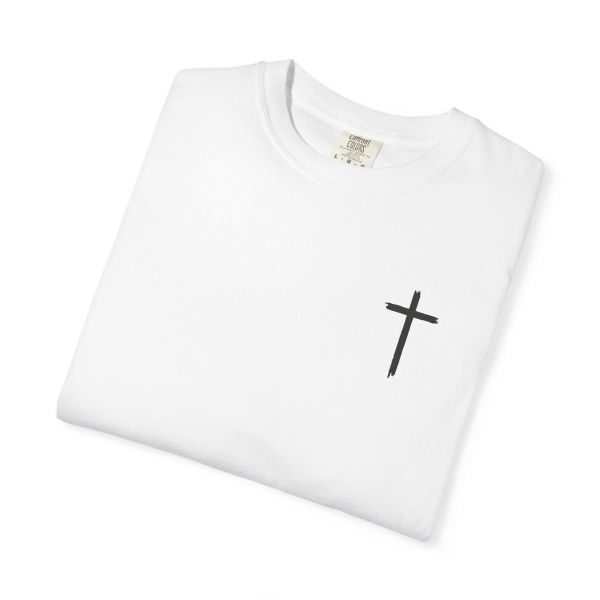 Built by Faith T-Shirt — Christian Cross Gym Tee
