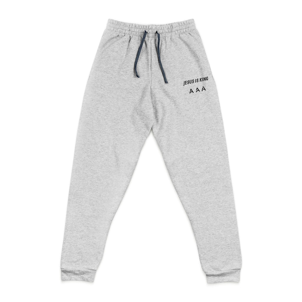 Jesus is King Joggers - Gray/Grey - Unisex
