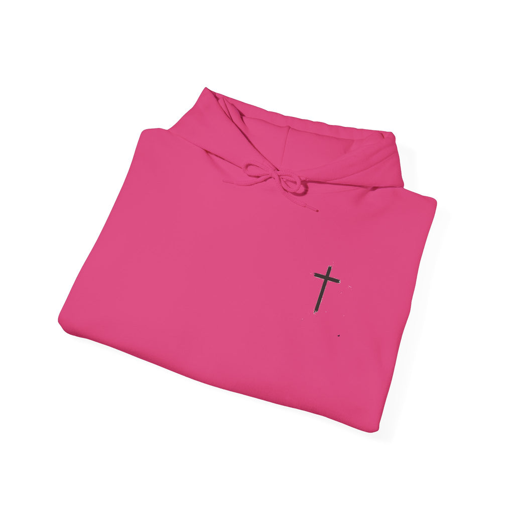 Built By Faith Hoodie — Christian Fitness Cross Pullover
