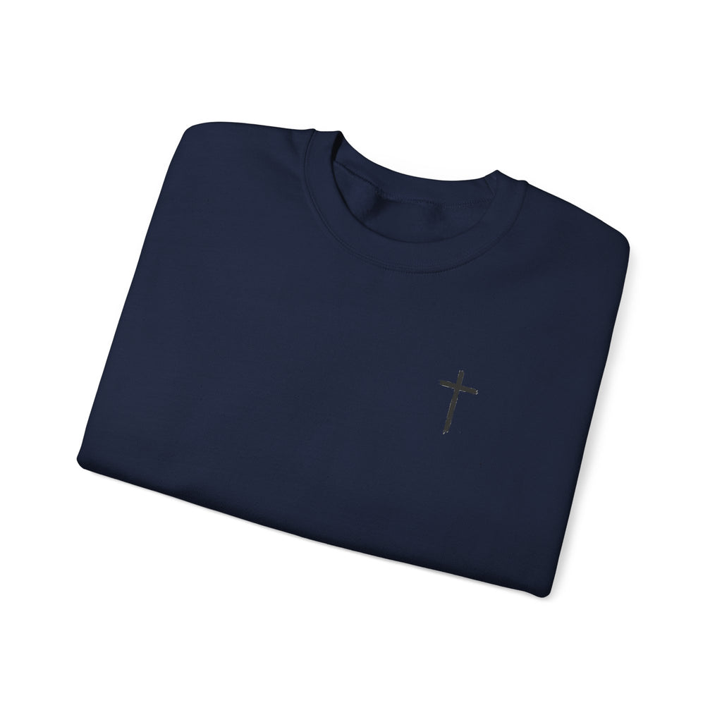 Minimalist Cross Crewneck Sweatshirt – AAA Chest Logo