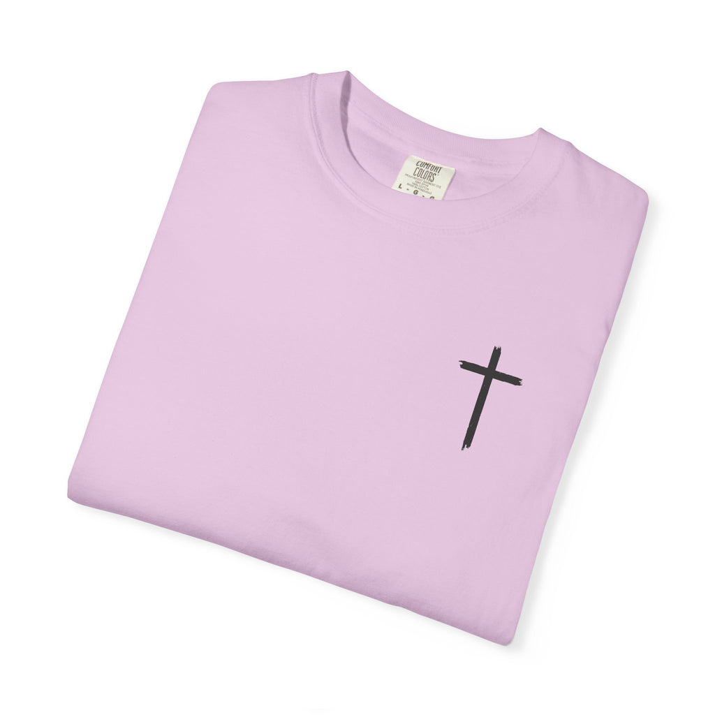 Built by Faith T-Shirt — Christian Cross Gym Tee
